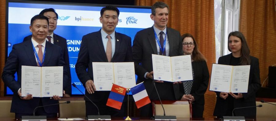 Mongolia and France Sign Memorandum to Expand Civil Aviation Cooperation