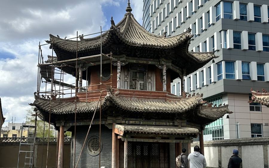 Roof Restoration Begins at Choijin Lama Temple Museum