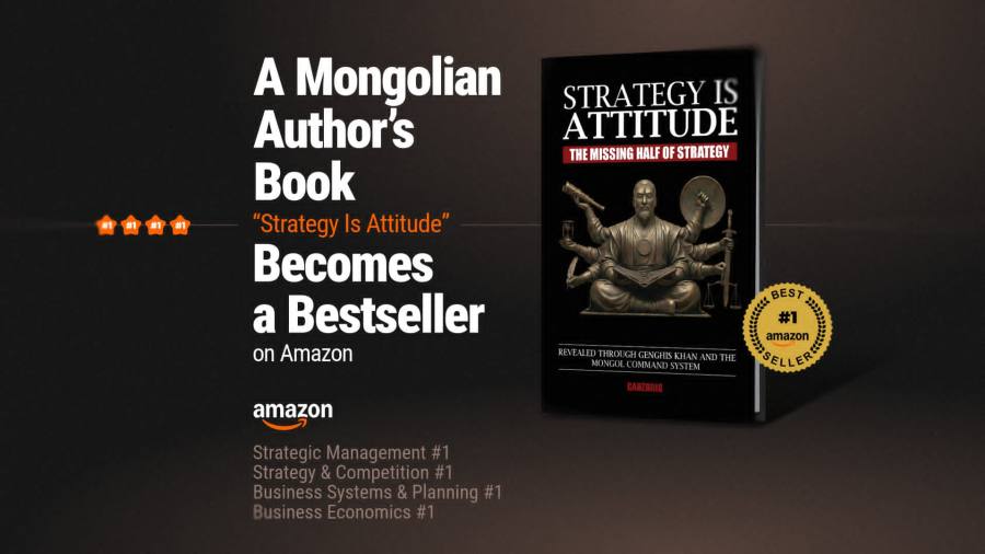Mongolian Author’s Strategy Is Attitude Becomes Amazon Bestseller in Four Categories