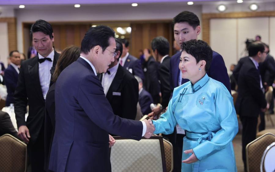 Foreign Minister Battsetseg Meets Asian Leaders at Nikkei Forum