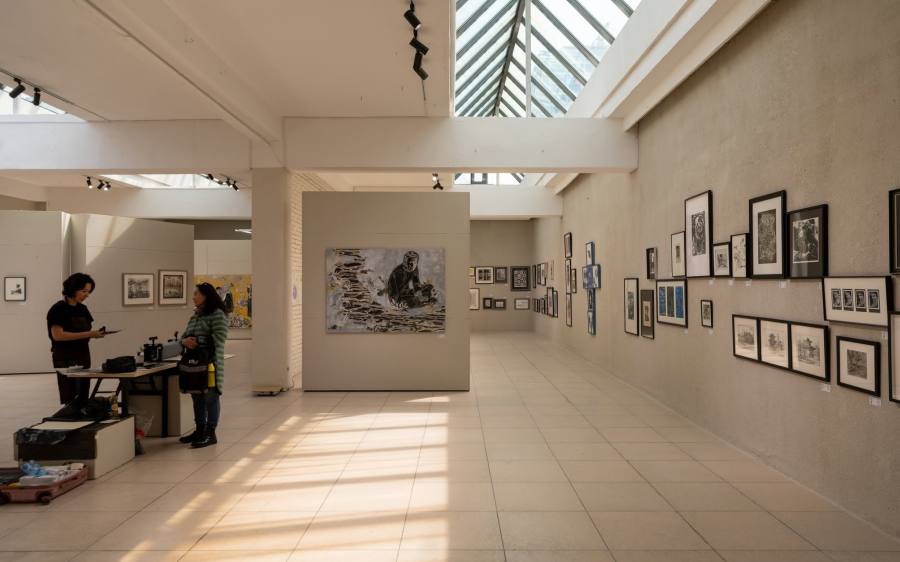 Mongol-German Graphic, Printmaking Exhibition on Display
