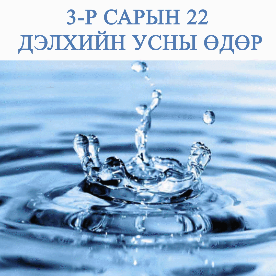 3-р сарын 22 Дэлхийн усны өдөр